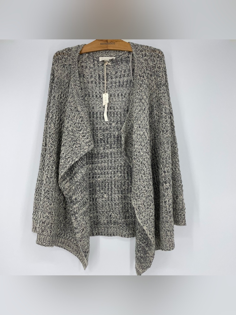 Lovestitch open drape cardigan cable knit  new open knit grey
